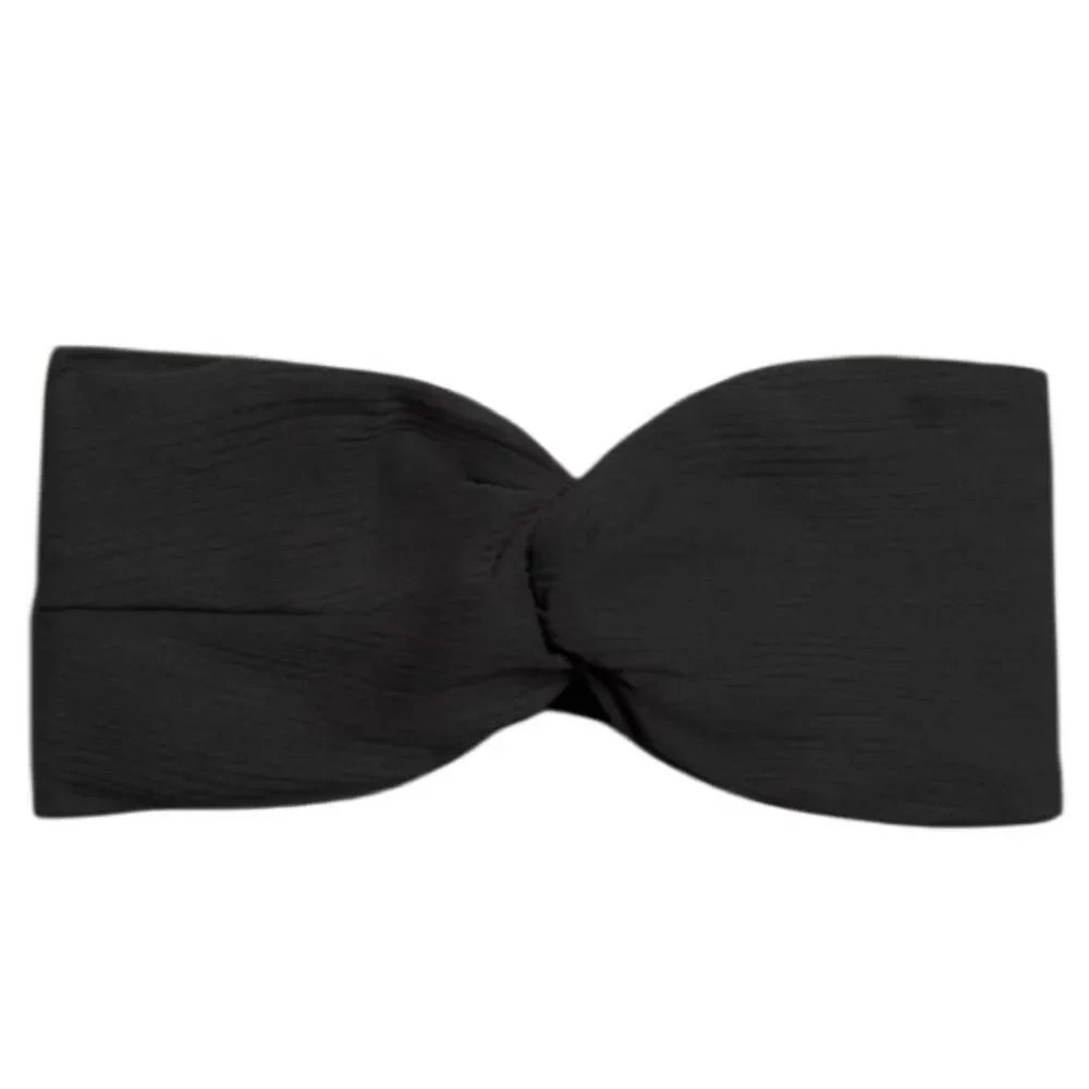Lululemon Womens Ribbed Nulu Twist-Front Headband Black
